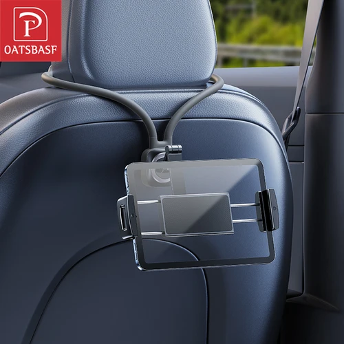 Imagen 1 del producto Soporte para tableta para asiento trasero de coche Oatsbasf 360 ° Soporte de tableta Flexible giratorio para asiento deportivo, accesorios universales para vehículos