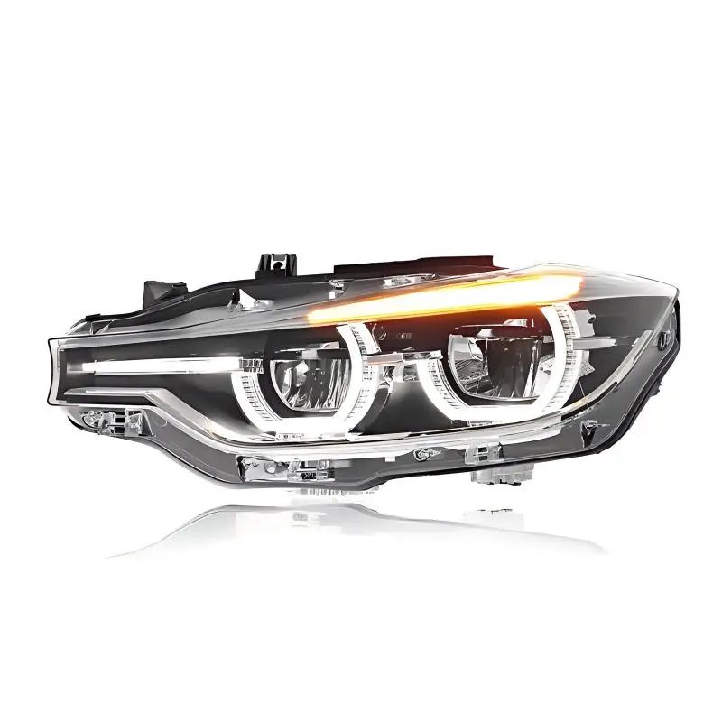 For For BMW 3 Series F30 2013-2018 LED Headlamp Assembly - RGB APP-Controlled DRL + High-End Upgrade W/ Iconic Spoon Design