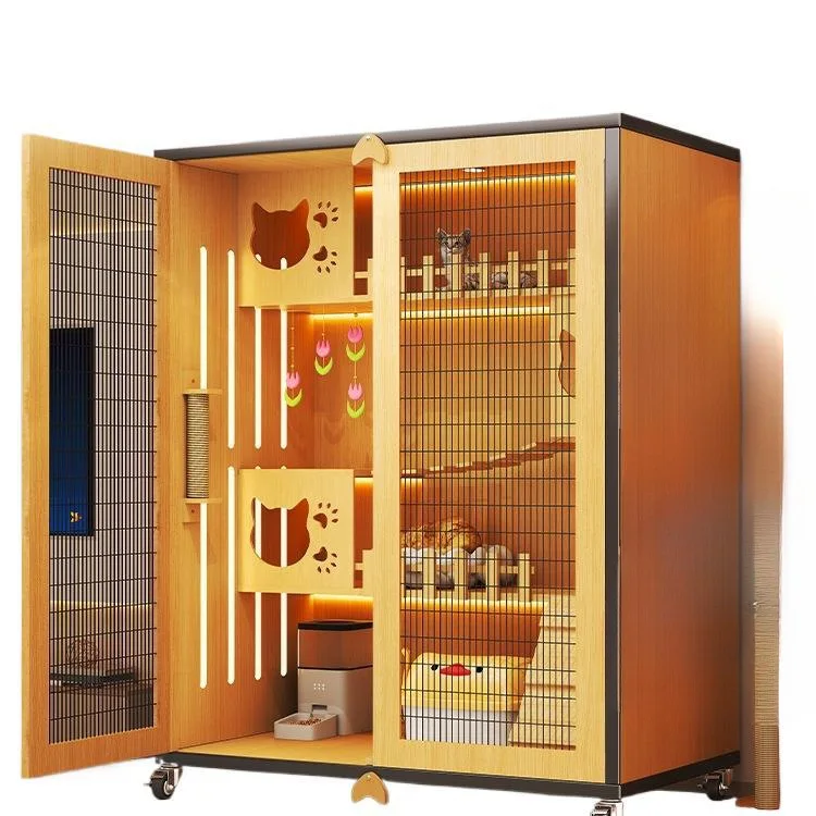 

Cat villa household free space cage nest balcony cabinet four seasons universal nest
