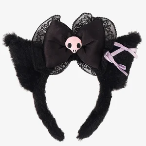 Sanrio Sweet Fashion Headband Kuromi 내 멜로디 귀여운 애니메이 12 최고의 판매 쿠 로미 귀 -8