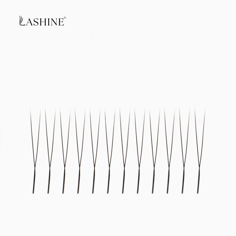 LASHINE 3 حالة طرف واحد 2D Y رمش تمديد YY جلدة مسبقة الصنع Y-شكل المشجعين مسبقة الصنع لينة ضوء رمش طبيعي ماكياج