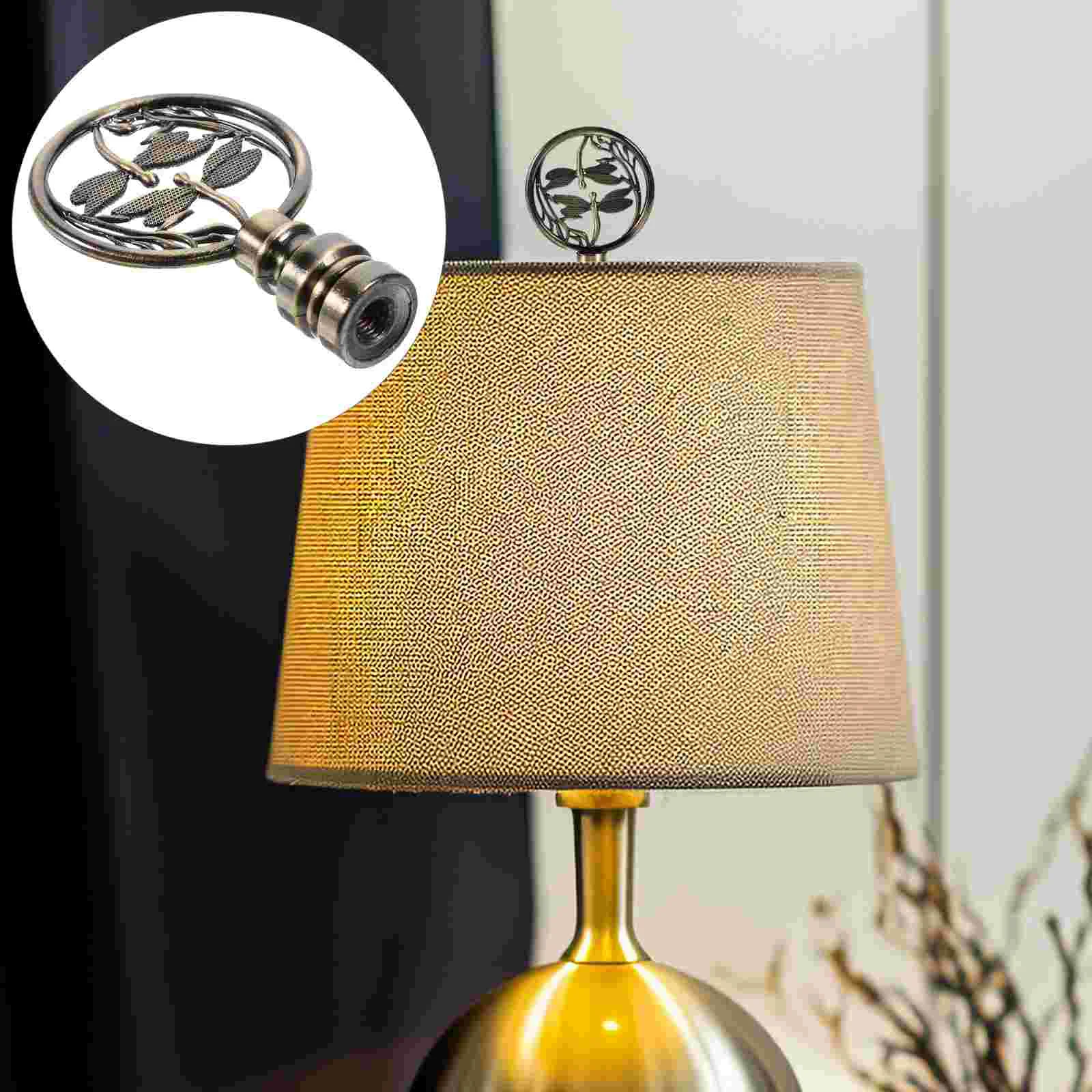 

Finial for Lamp Shade Decorative Head Light Fixture Metal Accessories Dragonfly Knob Lamps