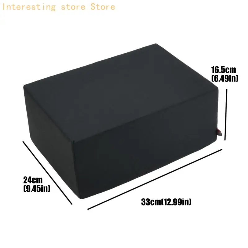 Schwarzer Röhrenverstärker-Staubschutz für Stereo-70/Stereo-70Series II, geformter Eck-Stretch-Stoffbezug für Idles Home Gear – Detail 6