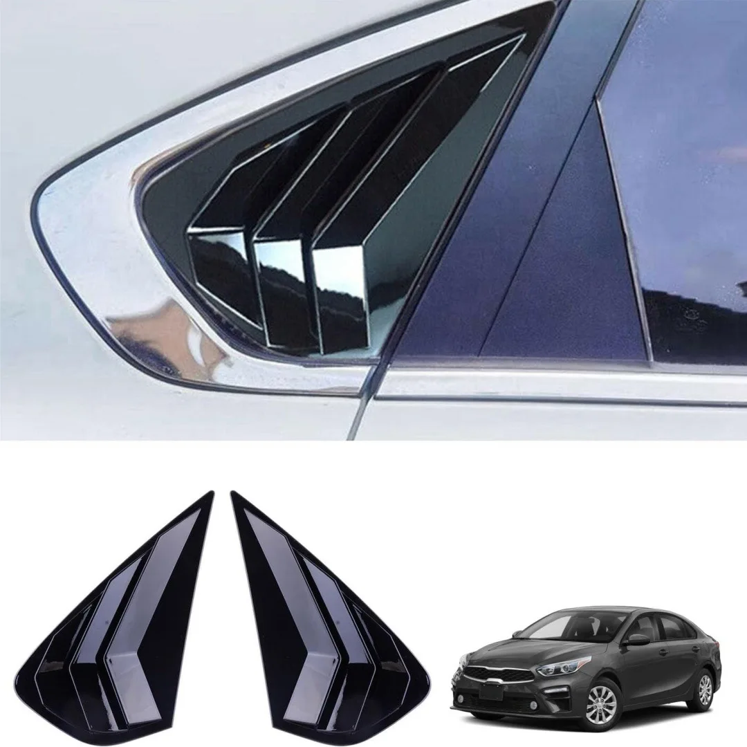 For 19-21 K3 Louver Rear Side Louver Modification Exterior Car Triangular Movement Vent Decorative Frame