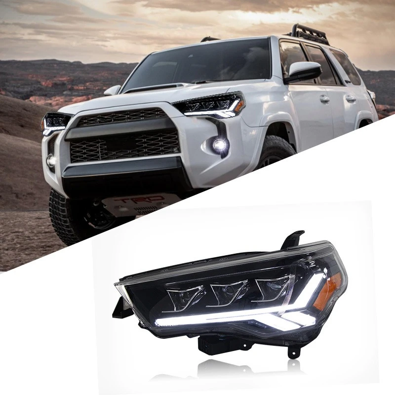 

Suitable for Toyota Speedmaster headlight assembly Toyota 4Runner modified daytime running lights, running water turn signals, L