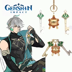 Game Genshin Impact Alhaitham Kaveh Housekeys Keychains Cosplay Sumeru Lion Metal Pendant Keyrings Key A Set Accessories Gift