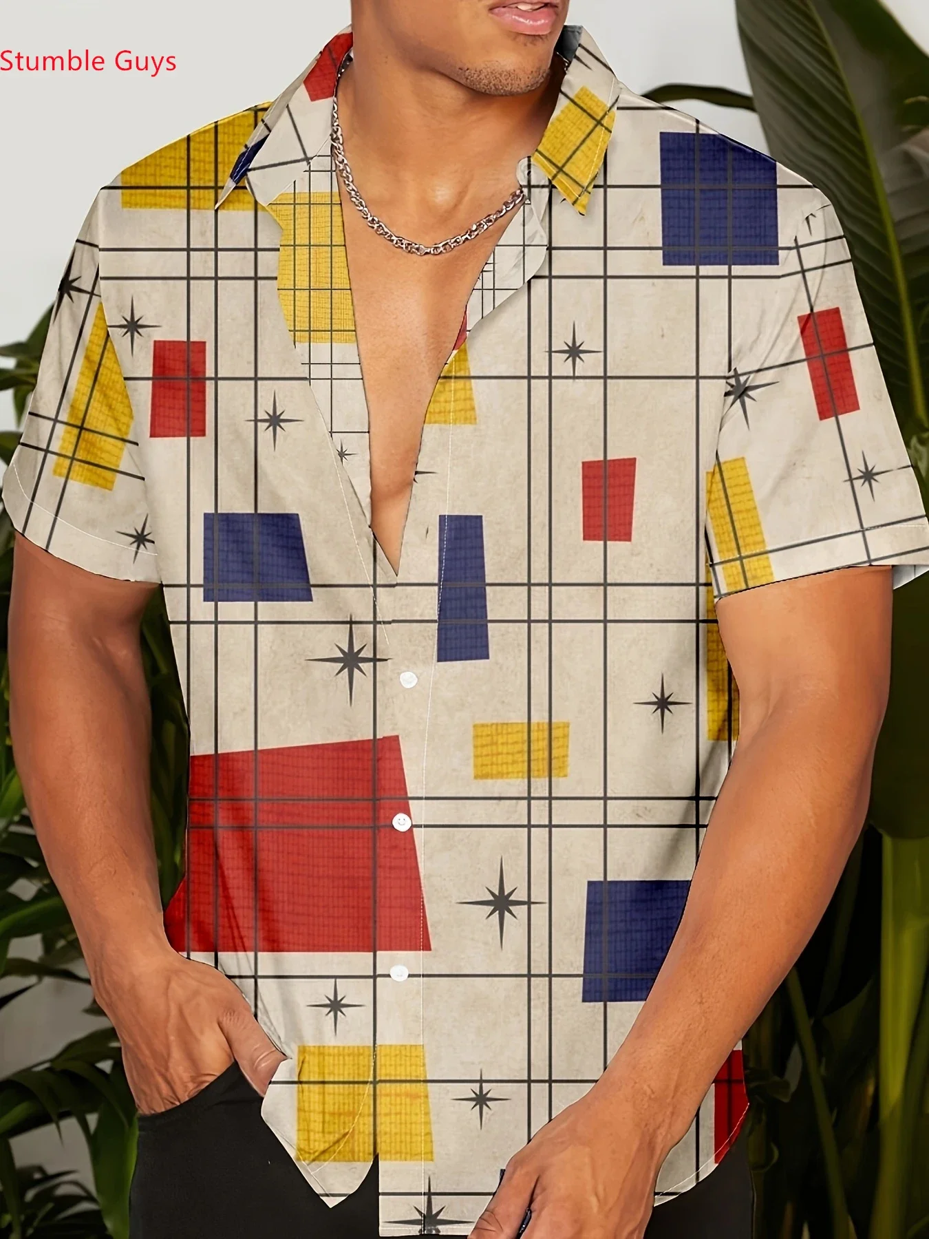 

Summer Casual Hawaiian Shirt For MenMan Women Short Sleeve Fashion Print Lightweight Breathable Vacation Tops