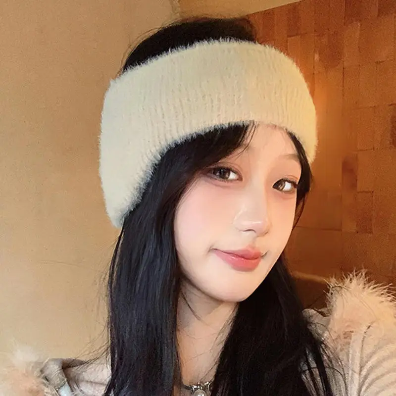 Winter Ear Warmer Earmuffs Headband Cute Hair Bands Outdoor Skiing Sport Thick Hairband For Women Men Headscarf Hair Accessories