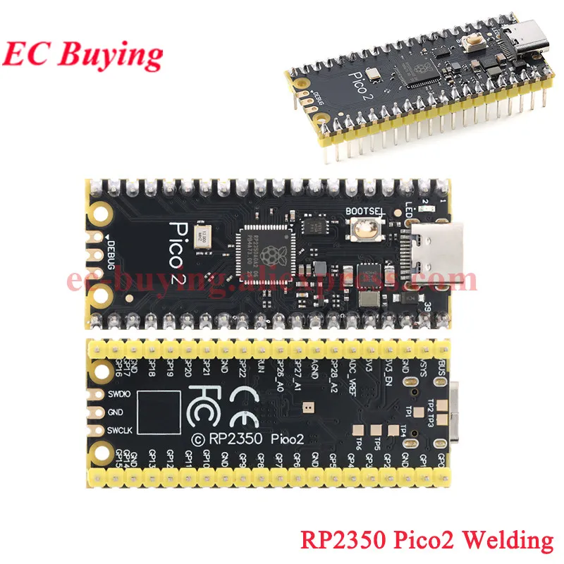 RP2350-Zero Raspberry Pi Pico2 Pico 2 Mini-Entwicklungsplatinenmodul 150 MHz Dual-Core-Mikrocontroller RP2350A Typ-C-Schnittstelle – Detail 4