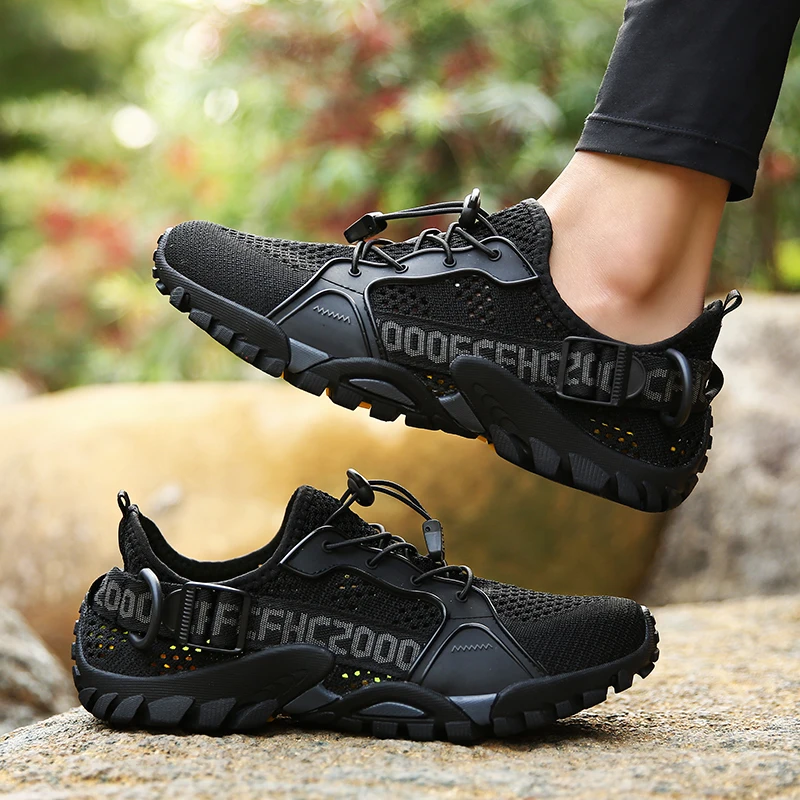 

Men Quick-Dry Trekking Upstream Wading Shoes Non-slip Wear-resistant Aqua Shoes Water Shoes Outdoor Beach Water Sports Sneakers