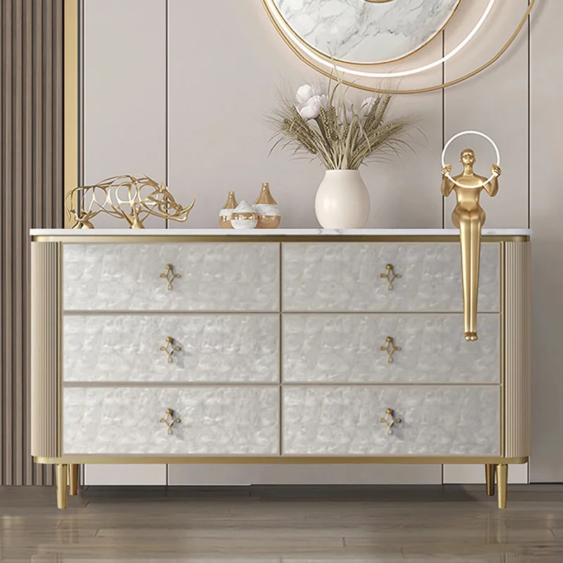 

Console Entrance Shell Display Cabinet Showcases Marble Makeup Vanity Sideboard Chest of Drawers Keukenkast Storage Furniture AA