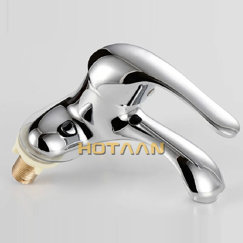 . Deck mounted two hole bathroom basin mixer, bathroom faucet water mixer , basin tap with 2 pcs hose pipe YT-5038