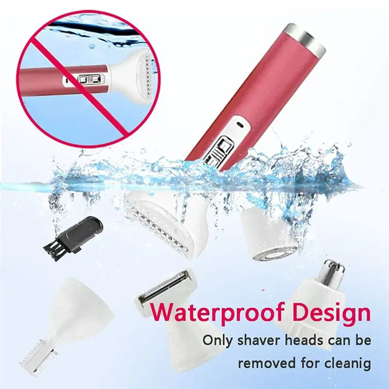 A20M Multi-Functional 5-In-1 Electric Razor For Women: Bikini Trimmer And Pubic Hair Removal