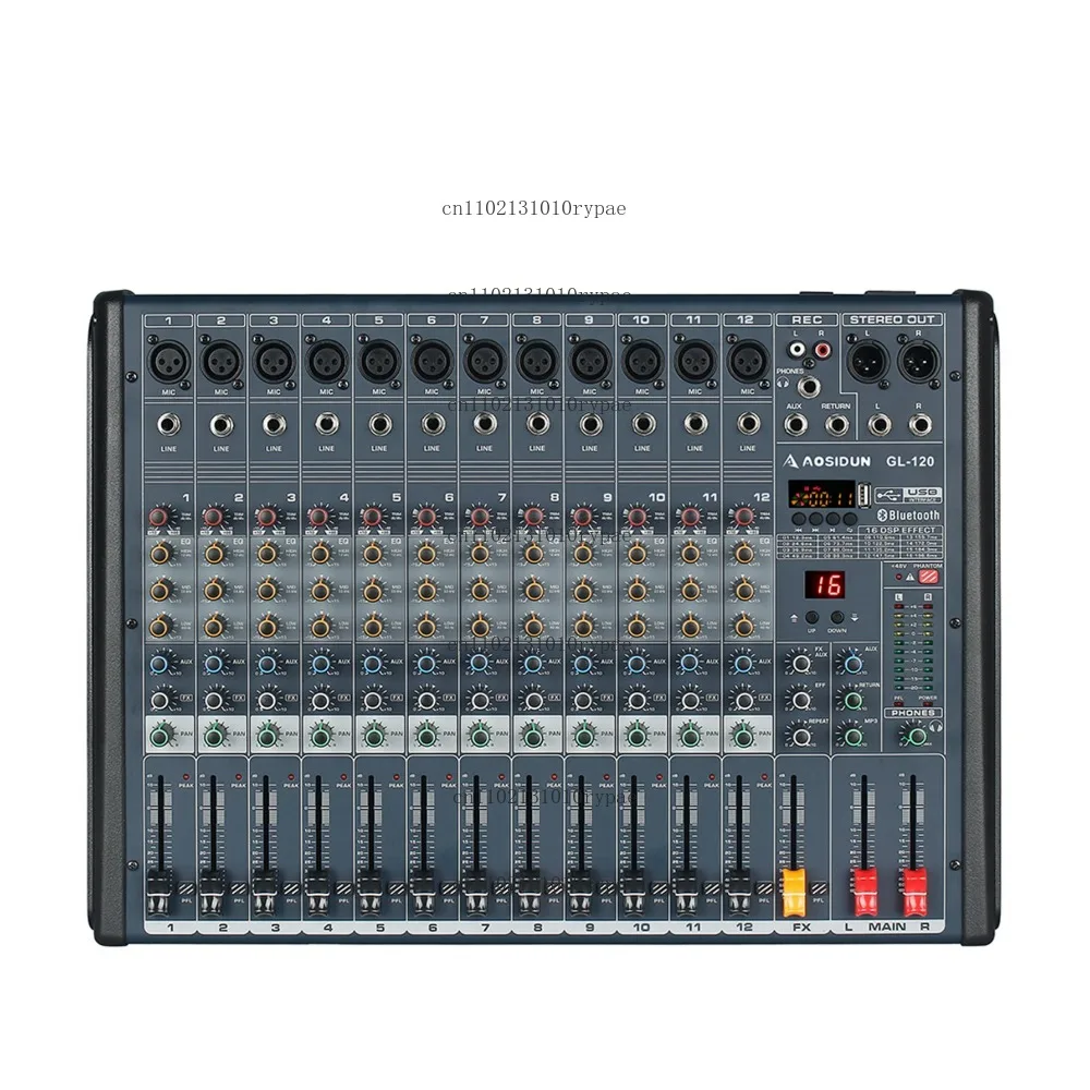 Xtuga GL120 China Factory Price Power Mixer Audio Max 12 Channels