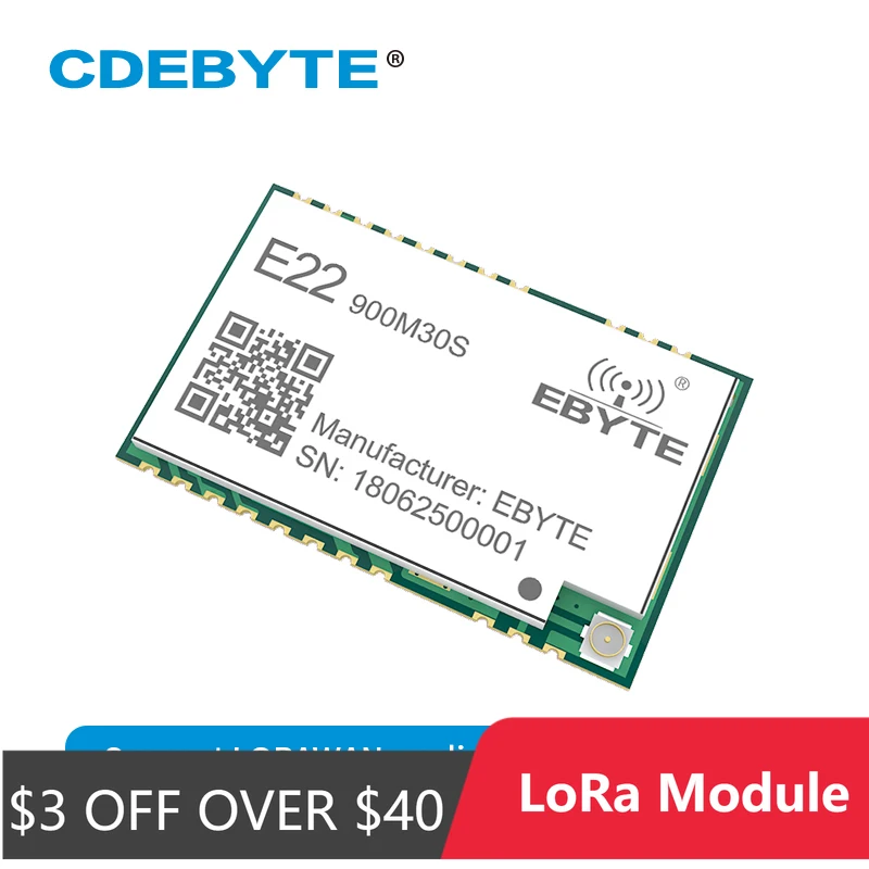 SX1262 LoRa Module High-Precision TCXO CDEBYTE E22-900M30S 915MHz 30dBm Transceiver Transmitter and Receiver