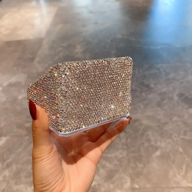 Diamond-encrusted Light Luxury Nine-grid Lipstick And Cosmetics Storage Box, High Appearance Level Dressing Table