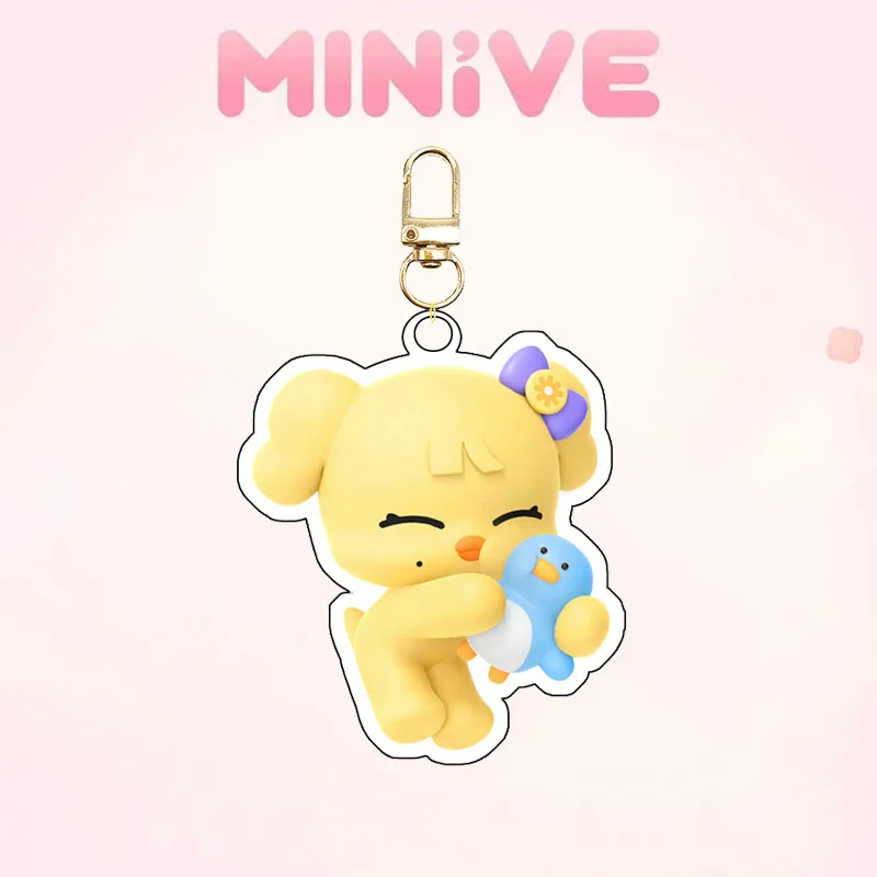 Ive Minivek Kpop Group Idol Acrylic Keychain Lovely Bag Charms Pendant Fans Gift Key Chain Souvenir Creative New Kingring Cute view 2