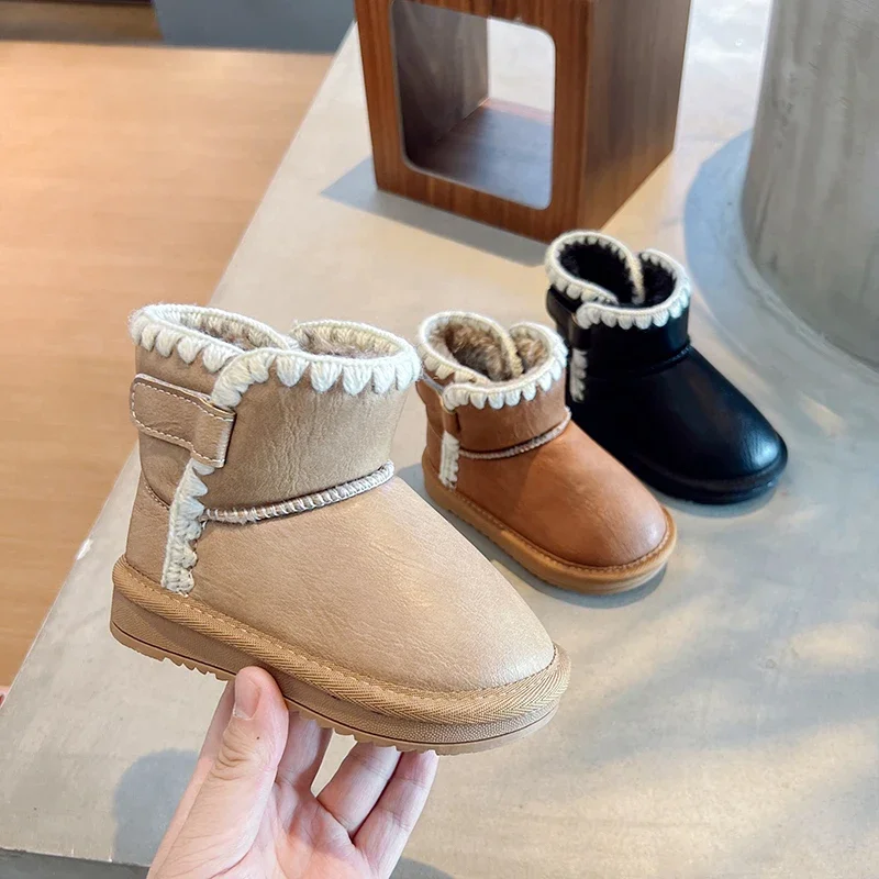 

Baby Casual Boots 2024 Fashion Children Boys Girls Snow Boots Kids Running Shoes Brand Sport Ankle Boots Kids Non-slip Booties