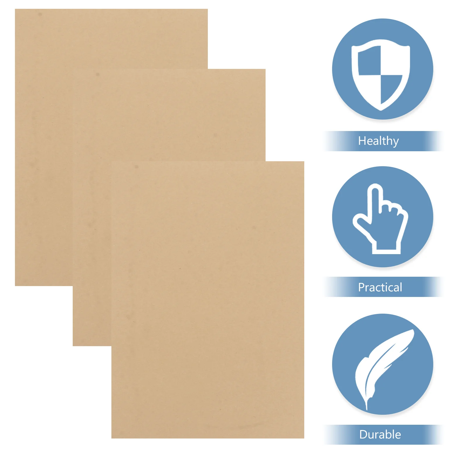 Carta kraft a4 80g marrom claro papel de escrita vintage para scrapbooking embrulho papelaria papel kraft
