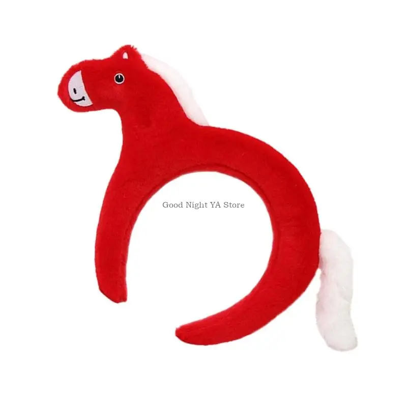 ที่คาดผมผ้ายืดรูปม้าสำหรับเด็กผู้หญิงที่คาดผมแฟชั่น