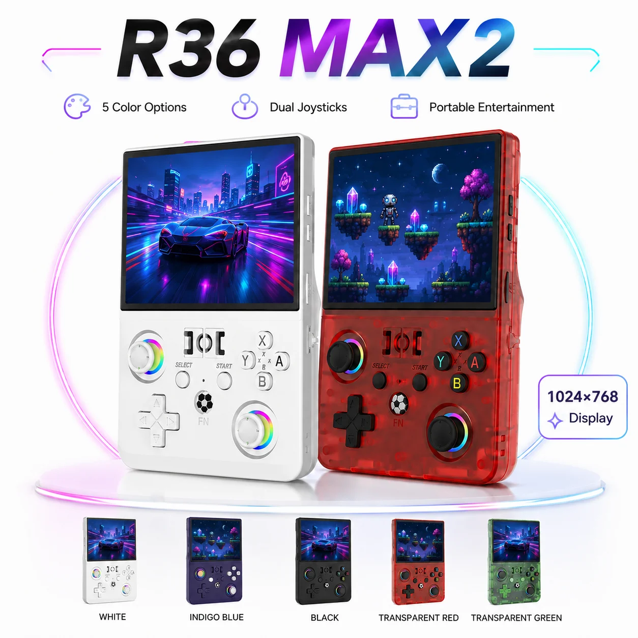 Gaming Console R36 - جهاز ألعاب محمول R36 Max2 بشاشة