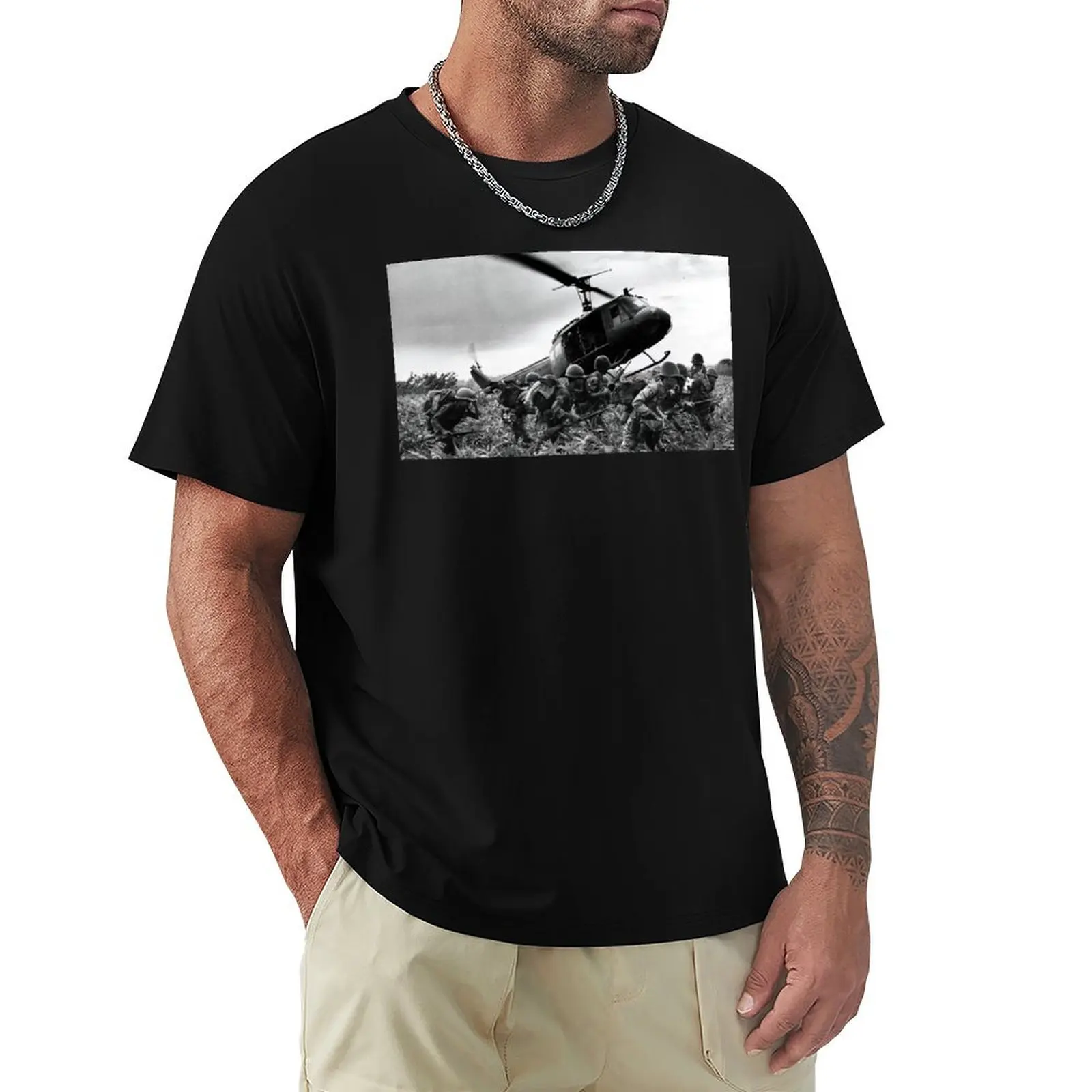 Descent to the battlefield #2 T-Shirt men t shirt cotton 100% T-Shirt