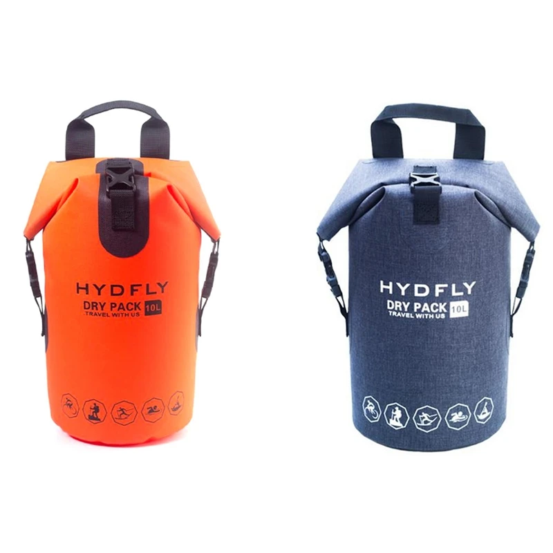 Hydfly 10L Sport Sealed Waterproof Dry Swimming Sea Beach Bag Pouch Drybag For Watersport Water Proof Pool Swim Bag