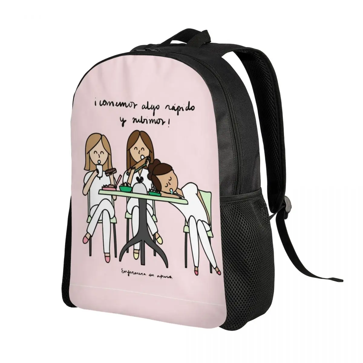 Enfermera En Apuros Doctor Nurse Medical Laptop Backpack Men Women Fashion Bookbag for School College Students Bag