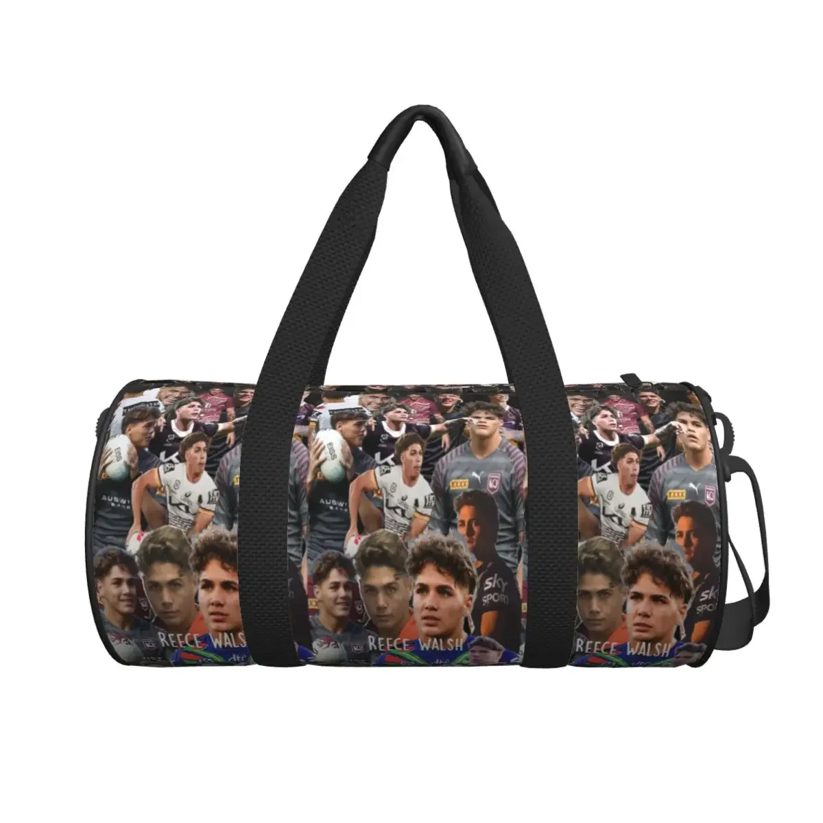 

Reece Walsh Nrl Hot Collage Photos Large Duffle Gym Bag Multi-Functional Duffle Travel Bags Handbags Fitness bag
