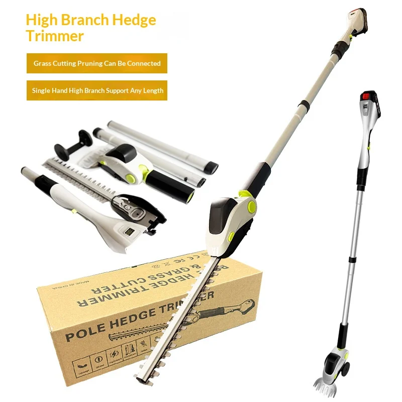 

Long Pole Electric Hedge Trimmer Handheld Rechargeable Green Belt Garden Trimmer Trymer Hedge Trimmer Tagliasiepi A Batteria