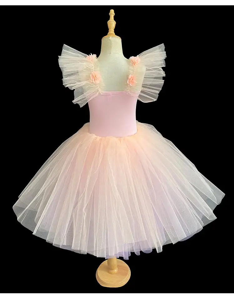 Profissional romântico tutu longo tule tutus ballet saias tutu para meninas trajes de bailarina vestido de dança do lago cisne