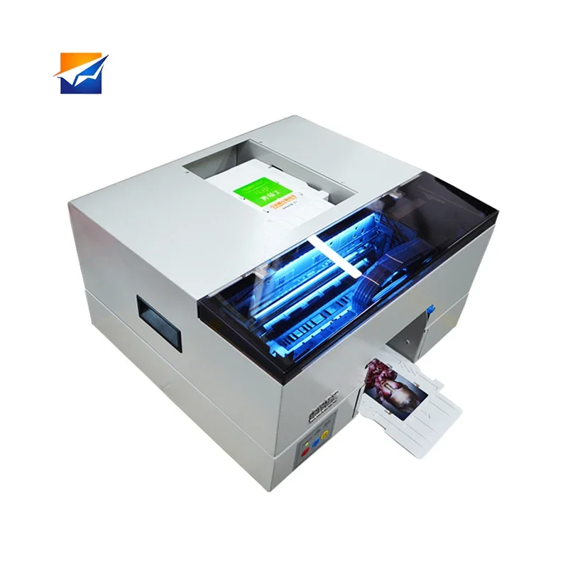 Sale Six color Business Credit Automatic Industrial Flatbed Printing Machine PVC Plastic ID Card Inkjet Printer