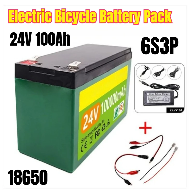 

24V 100Ah 6S3P 18650 Electric Bicycle Battery Pack
