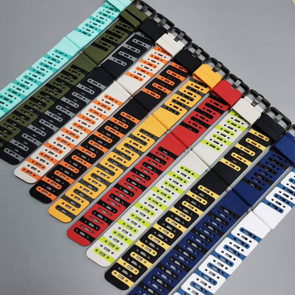 Silicone Watch Strap 22mm For Polar Vantage V3 M3 M2 M Wristband Accessories For Polar Grit X Pro Titan Soft Breathable Bracelet