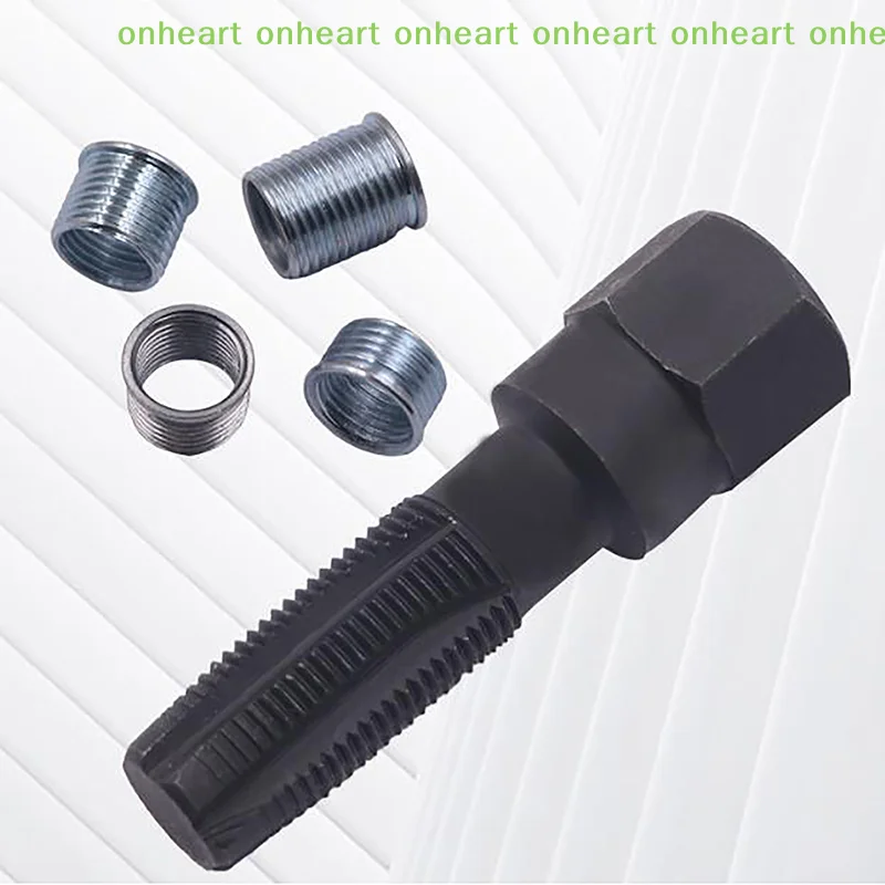 

[C]Spark Plug Rethreader Kit M14 x 1.25 Spark Plug Thread Repair Kit 14mm Car Cylinder Thread Repair Tool