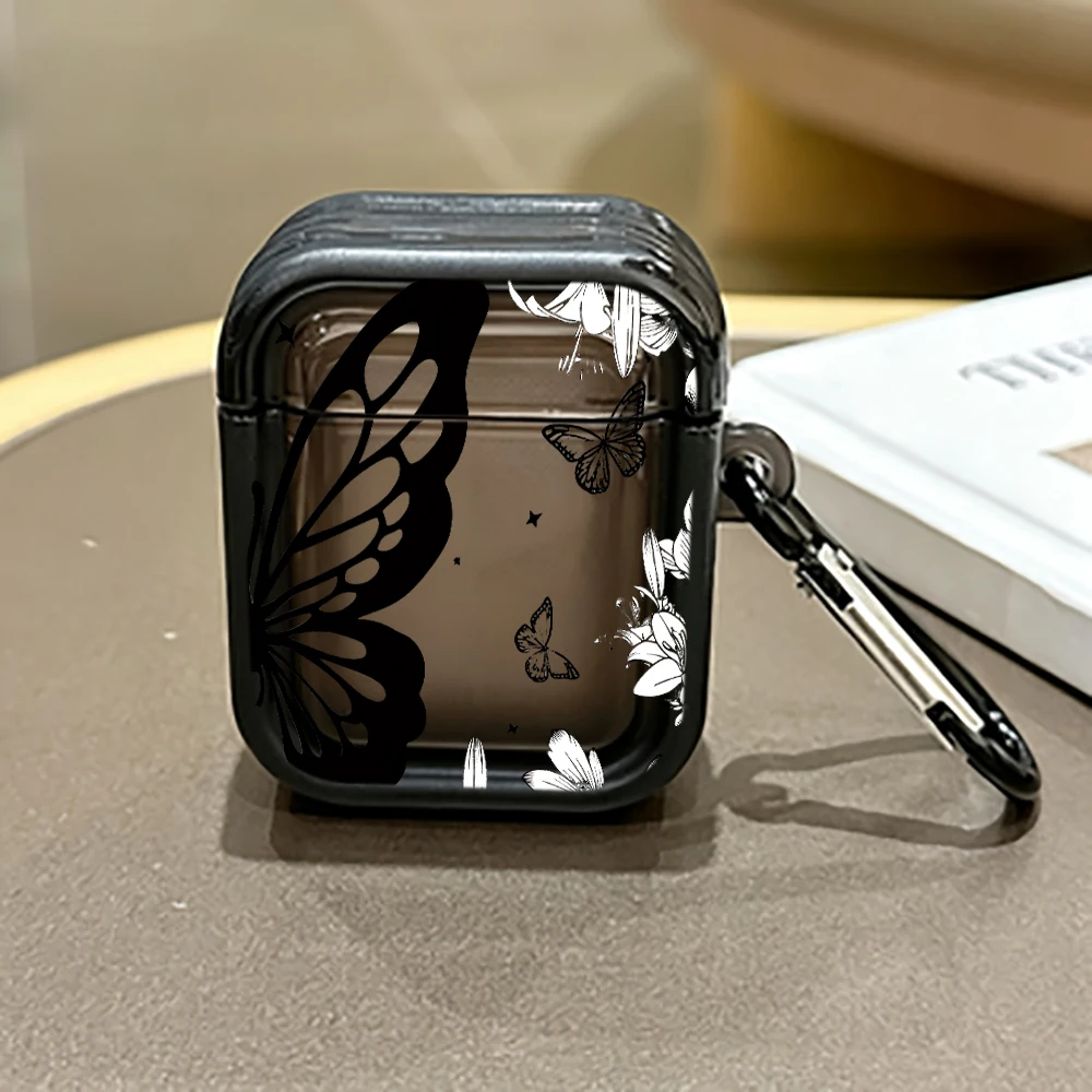 Artistic Butterfly-Themed Protective Case for AirPods Pro 3/Pro 2/Pro Earbuds Case For AirPods 4/3/2/1 TPU Soft Shockproof Cover view 4