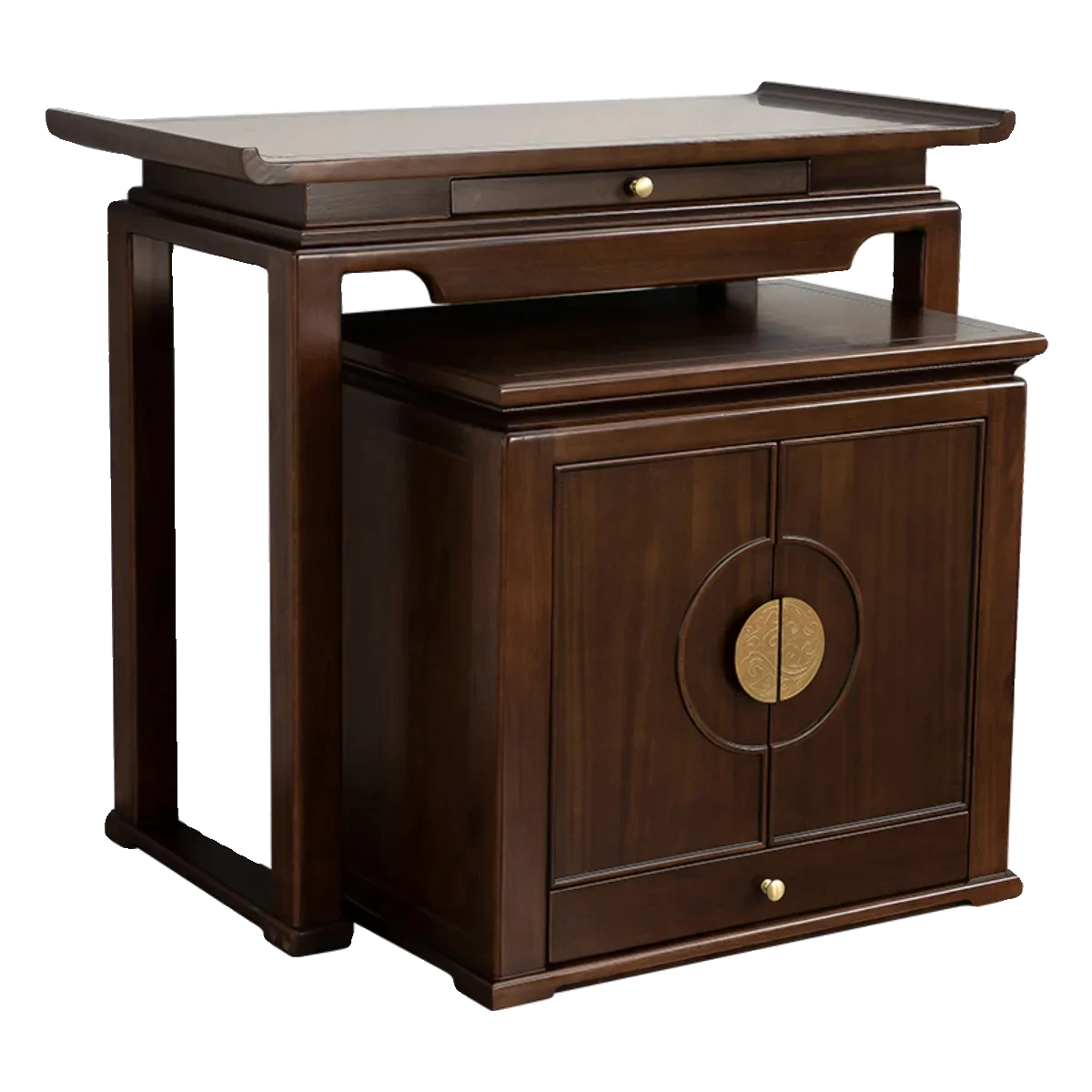 

New Chinese-style solid wood supply table Guan Gong supply incense case household entrance Buddha simple