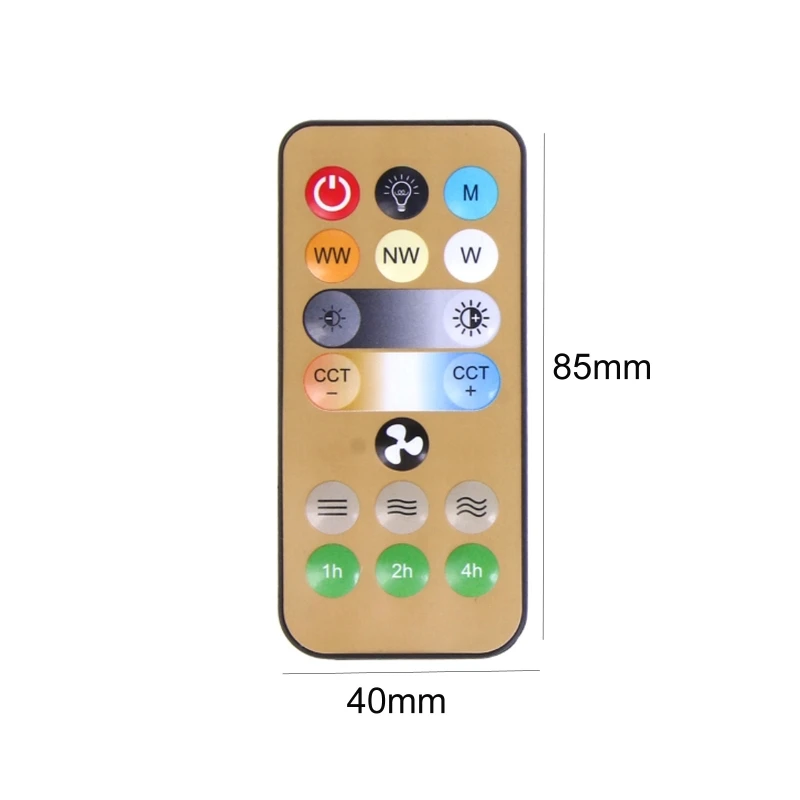 2023 เปลี่ยน 17 ปุ่มรีโมทคอนโทรล CR2025 แบตเตอรี่สำหรับ E27 พัดลม Dropshipping