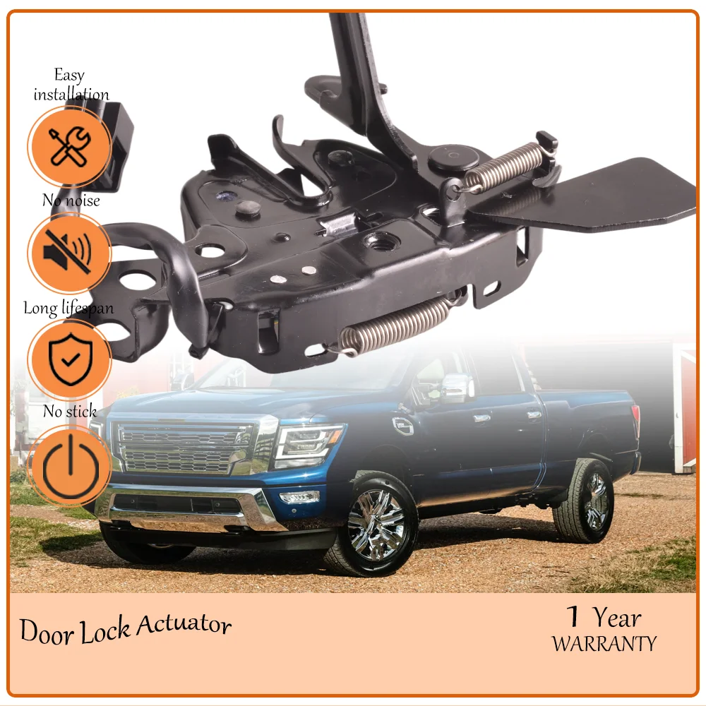 

Impact Fortified Hood Latch Mechanism, Compatible With 2017-2022 Nissan TITAN XD,Durable oem 65601EZ41D, 65601-EZ41D