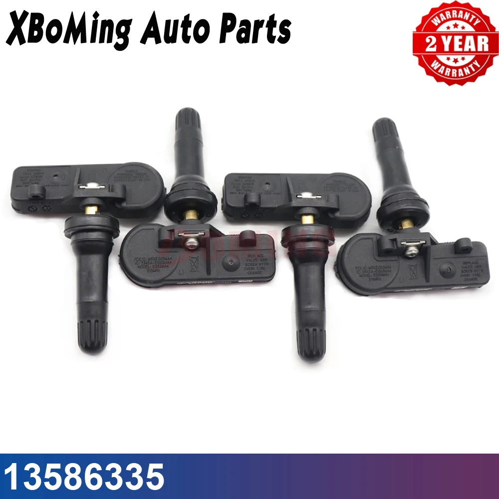 

4 шт. датчик давления в шинах TPMS 13586335 Подходит для GMC Chevrolet Cadillac Buick Hummer Pontiac Saturn 15922396 25920615 315 МГц