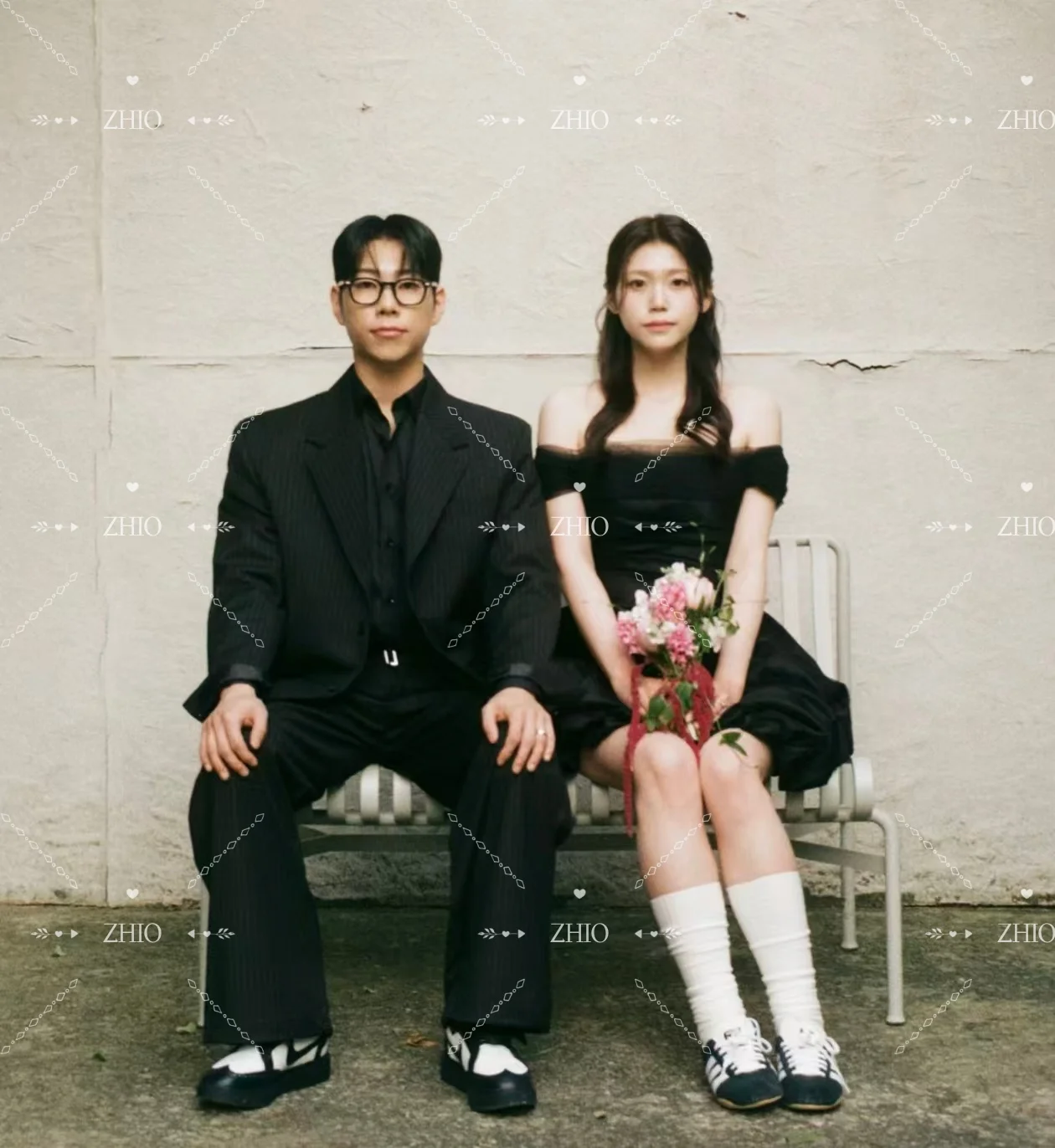 Sukienka ślubna ZHIO Classic Mini Black, odkryte ramiona, fason A, styl koreański, sesja zdjęciowa, suknie ślubne na zamówienie, Vestido De Noiva 2026