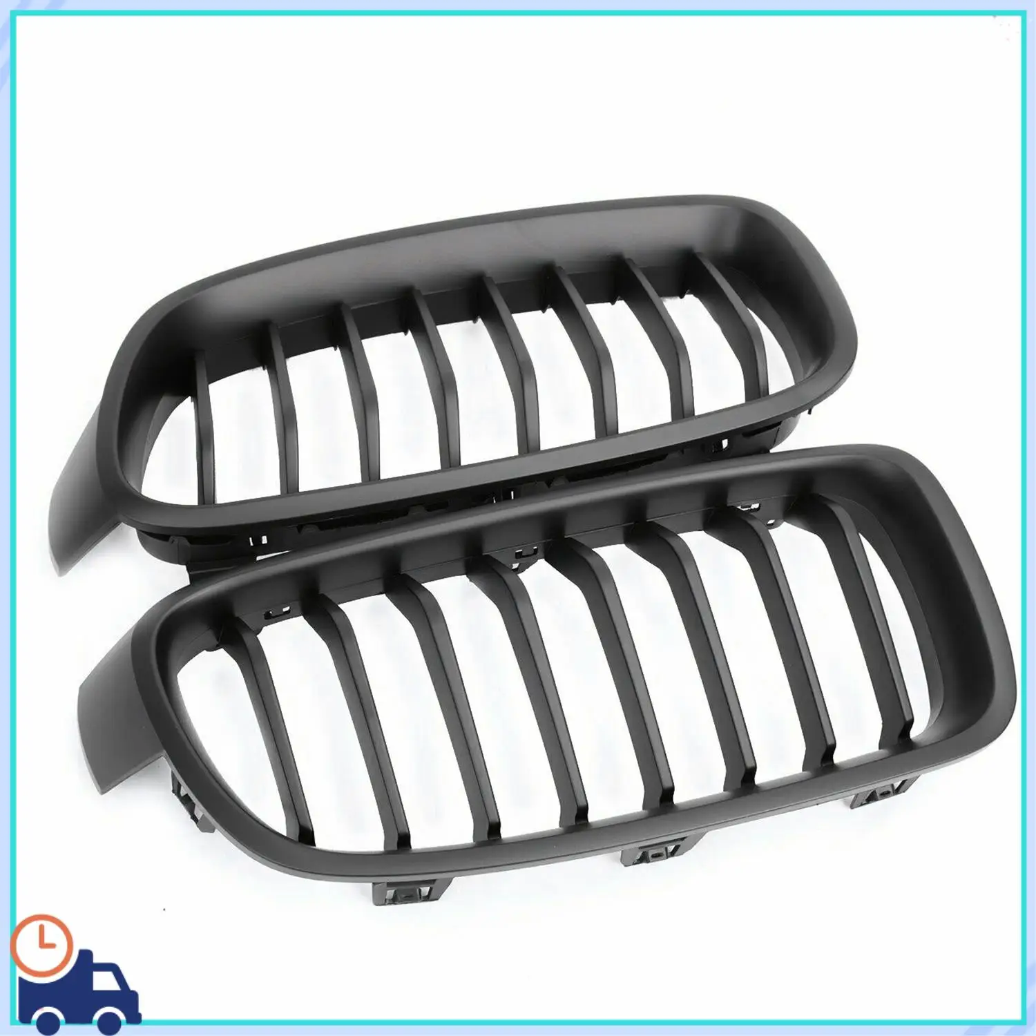 

F30 Grill, Front Hood Kidney Grille Grill For-BMW 3 Series F30 F31 F35 2012-2018 (Single Slat Matte Black)