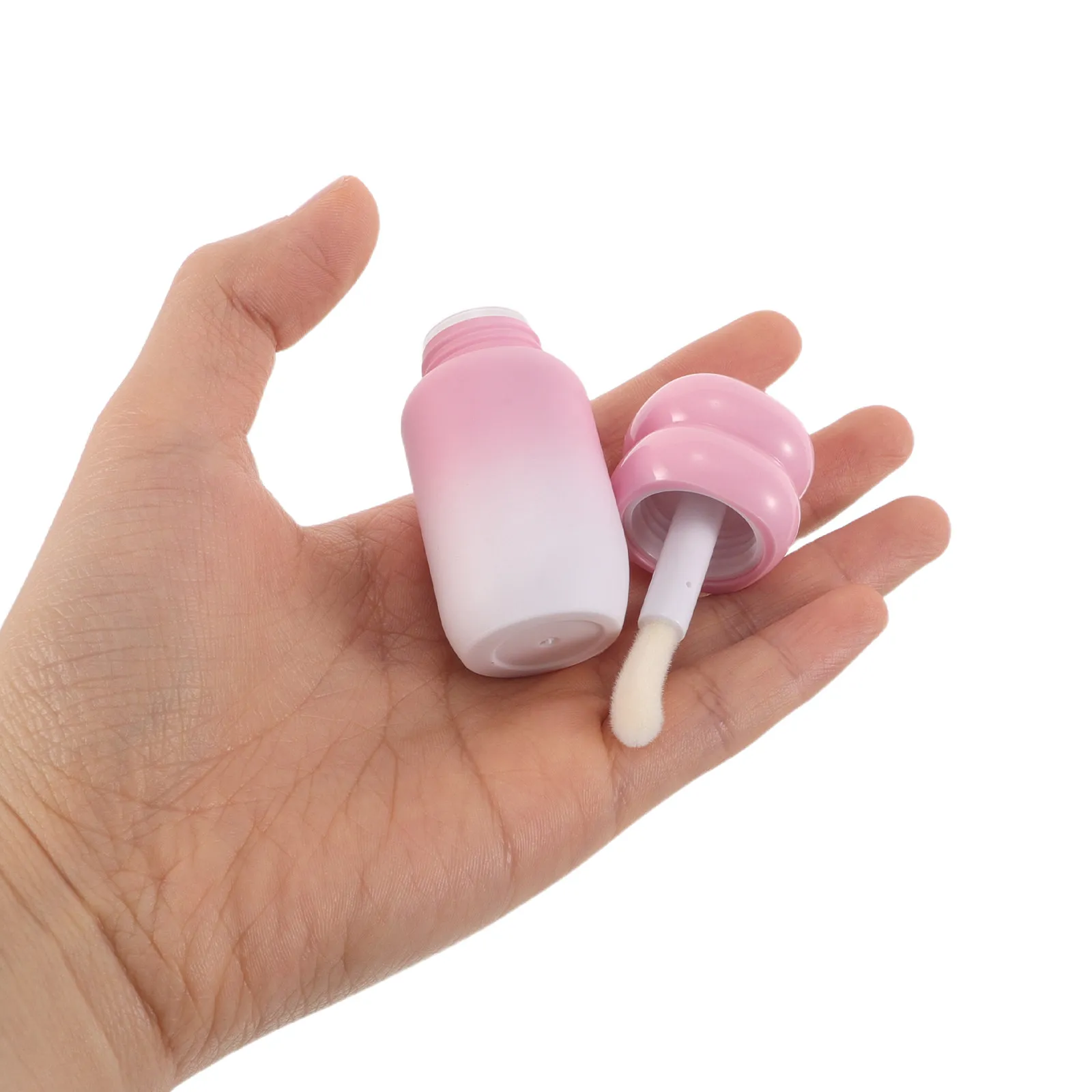 

Набор из 6 многоразовых тюбиков для блеска для губ с градиентным цветом, пустые, 4 мл, с аппликатором-шариком, компактные дорожные контейнеры