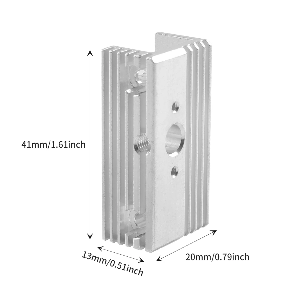 Sprite Extruder Aluminum Heat Sink Cooling Block for Ender3 S1 Plus Pro/CR10 Smart Pro/Sermoon V1 Pro 3D Printer Part