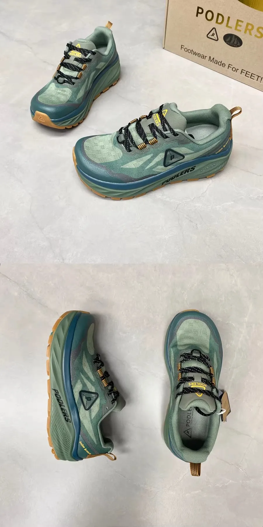 

New Fashionable Men's Trail Running Shoes | Non-Slip Men's Casual Sneakers | Lace-Up Walking and Jogging Shoes