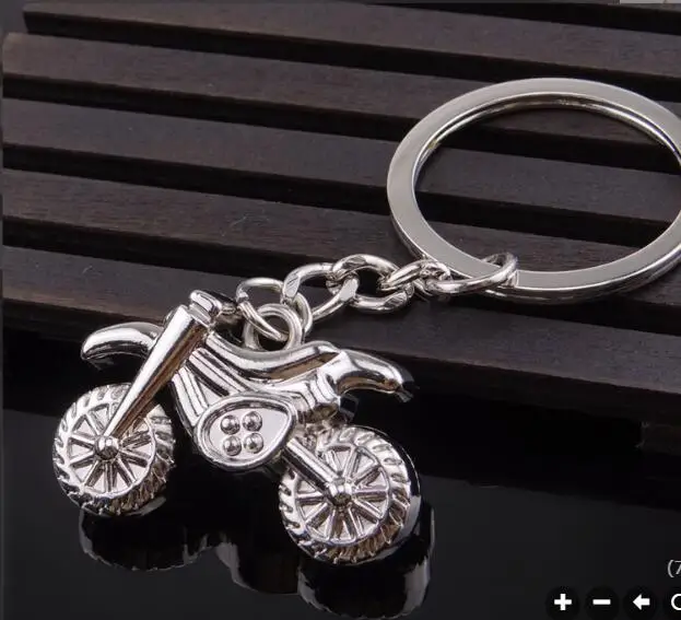 Motorcycle Motorbike Key chain Classic 3D Simulation Model Key Chain Ring Keyring Keyfob Personality Jewelry 17160