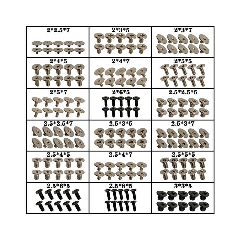 Laptop Screw Set for DELL Sony Toshiba Lenovo Samsung ACER ASUS MSI HP IBM Xiaomi Huawei Notebook Computer Repair Screws Kit