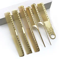 1 adet Aluminuml saç tarak Pro kuaför Combs рсаесberber aletleri для я ооооhair saç kesme boyama saç fırçası Salon Accessaries