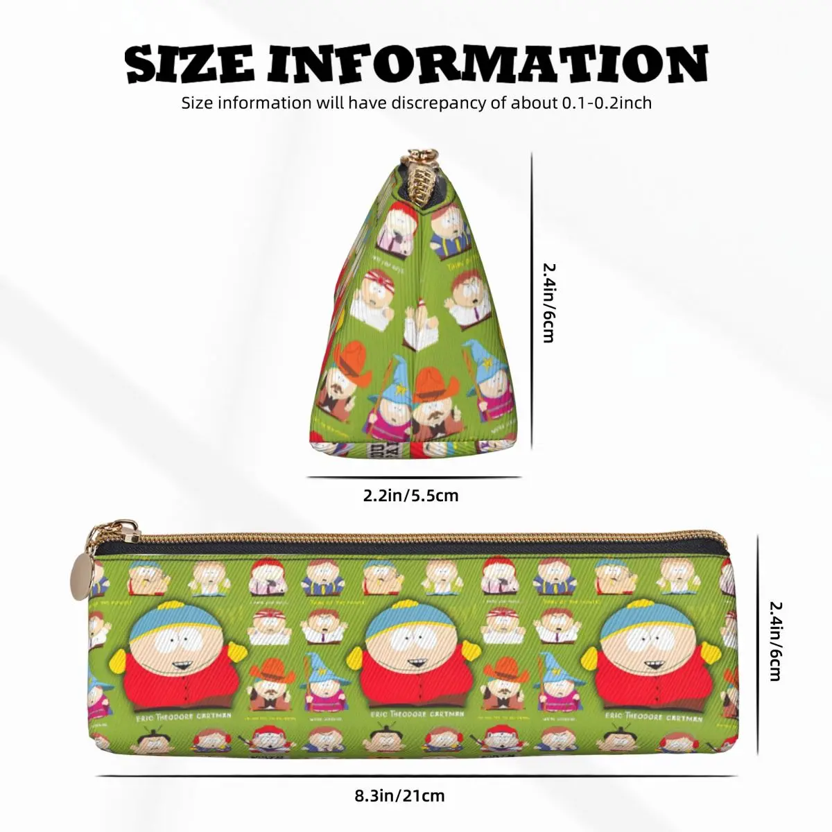 Cute Southed Cartoon Pencil Case Parks University Pencil Bag Girls Boys Triangle Lovely School Pencil Cases Stationery