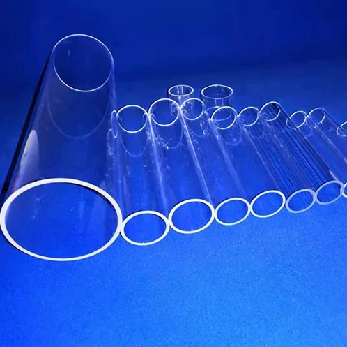 Quartz furance tube /high-temperature / high purity clear quartz tube